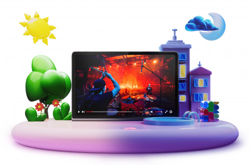 Lenovo Tab Plus + pochette 8GB 128GB gris 121587-031