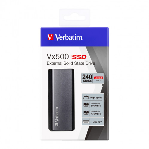 Verbatim Store n Go Vx500 240GB SSD USB 3.1 47442 363526-05