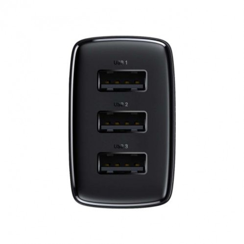 Baseus Travel Charger Compact wall Charger U+U+U, 17W EU black (CCXJ020101) DA529794-018
