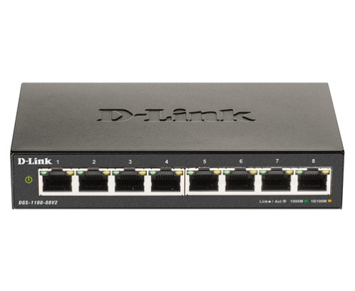 D-Link DGS-1100-08V2/E noir 8-Port Layer2 Gigabit Smart 158876-04