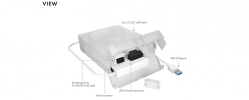 Raidsonic ICY BOX IB-AC705-6G 3,5 USB 3.0 Boîtier externe 397749-07