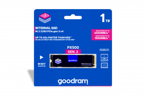 GOODRAM PX500 M.2 PCIe 512GB 3x4 2280 SSDPR-PX500-512-80-G2 749184-08