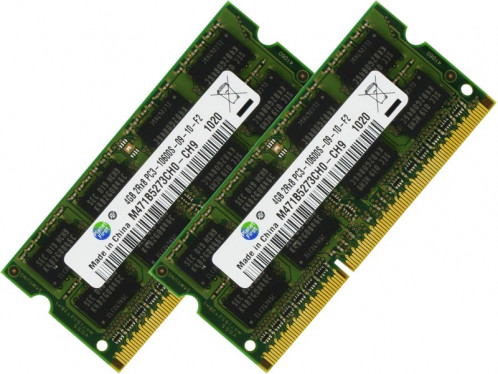 Mémoire RAM 8 Go (2 x 4 Go) SODIMM 1333 MHz DDR3 PC3-10600 MEMMWY0036D-01