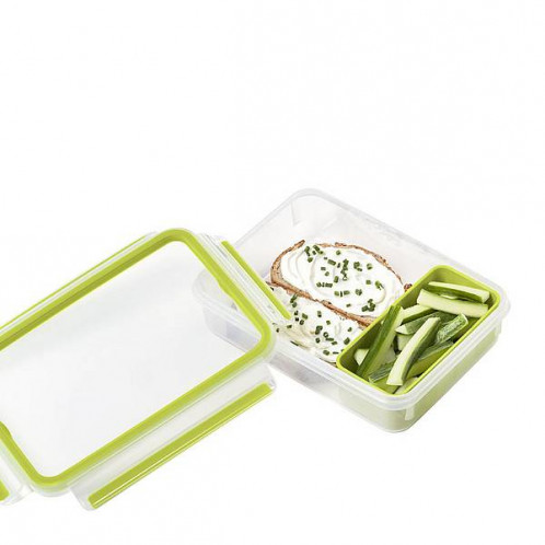 Emsa Clip&Go Brunchbox 518099 1,2l Transparent/Vert 487531-06