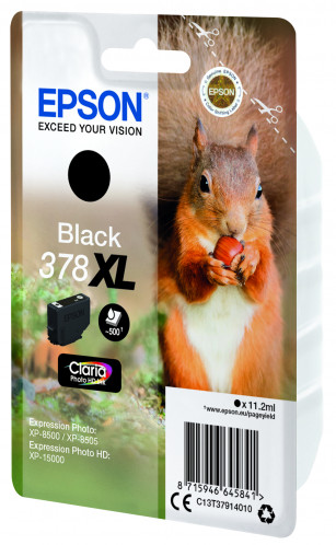 Epson noir Claria Photo HD 378 XL T 3791 322940-04