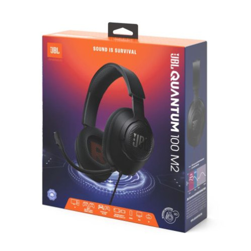 JBL Quantum 100M2 Headphone Wired Gaming Headset with Microphone, Black EU DB2800569-05