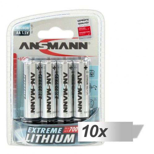 10x4 Ansmann Extreme Lithium Mignon AA LR 6 486782-02