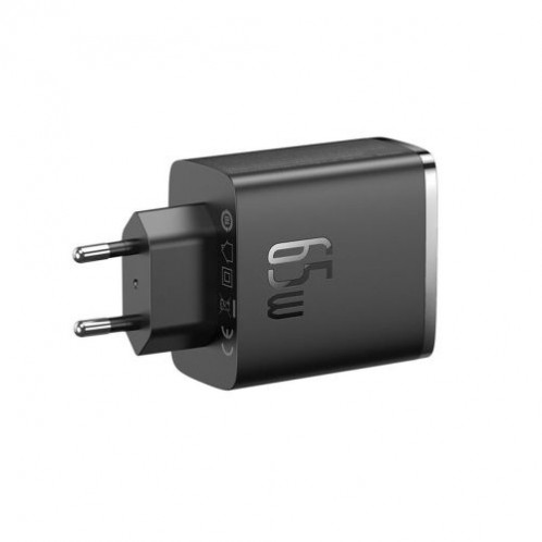 Baseus Travel Charger Cube Pro GaN Quick Charger C+C+U, 65W, Black EU (P10152301113-00) DA2270165-04