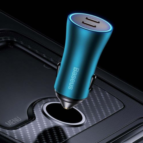 Baseus Car Charger Golden Contactor Pro fast Charger C+C 40W Blue (CGJP000003) DA82291-015