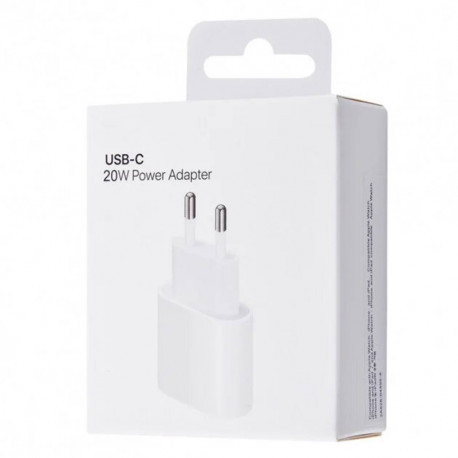 Apple MHJE3 Adaptateur Secteur USB Type C 20W Blanc (Original, Blister) MHJE3_BLI-01
