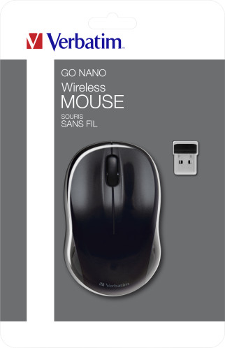 Verbatim Go Nano Wireless souris sans fil, noir 49042 526556-07