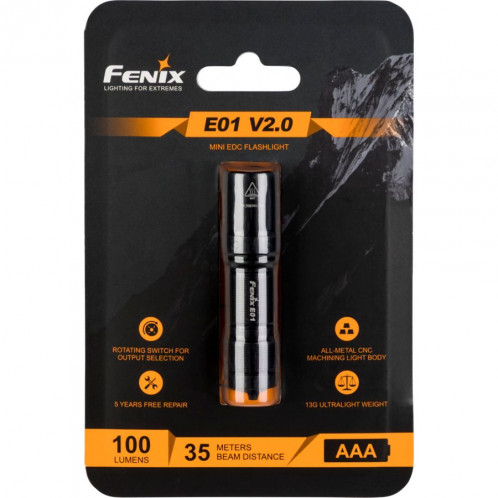 Fenix E01 V2.0 100 lm lampe de poche 767699-02