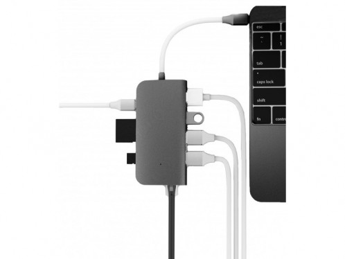 LMP USB-C mini Dock Dock USB-C 8 ports Gris Sidéral ADPLMP0001-04