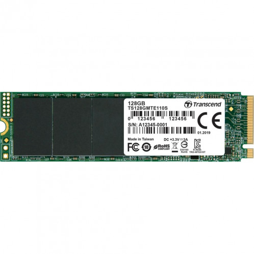 Transcend SSD MTE110S 128GB NVMe PCIe Gen3 x4 494244-03