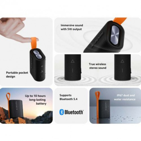 Xiaomi Mi Sound Pocket 5W Portable Bluetooth Outdoor Speaker Black EU QBH4269GL DI1090630-04