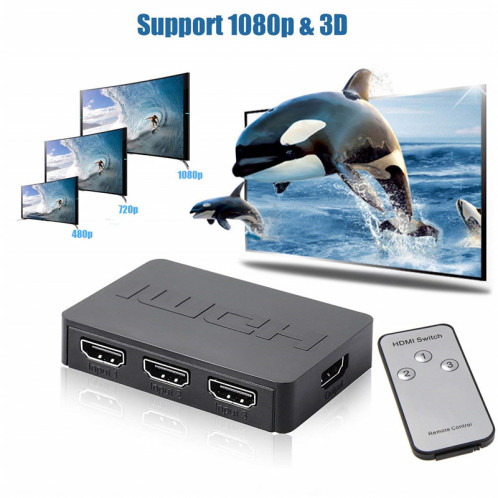 Switch HDMI 3 ports automatique 1080p HD avec télécommande C0KRFU4778-07