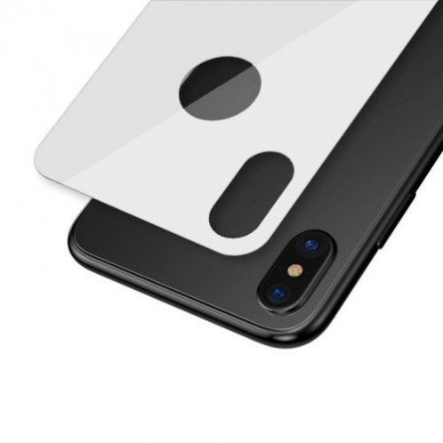 Baseus iPhone Xs 0.3 mm Full coverage curved T-Glass rear Protector White(SGAPIPH58-BM02) DA012955-09