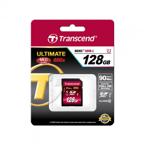 Transcend SDXC 128GB Class10 UHS-I 600x Ultimate 721777-02