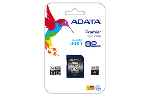 ADATA SD CARD SDHC 32GB UHS-I CL10 100/20 MB/s 187590-03