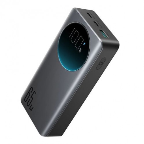 Joyroom Power Bank with Digital Display, C+C+U, PD 65W, 20000 mAh with Type-C to Typle-C cable (1,20m) Black (JR-PBF04) DO3384774-05