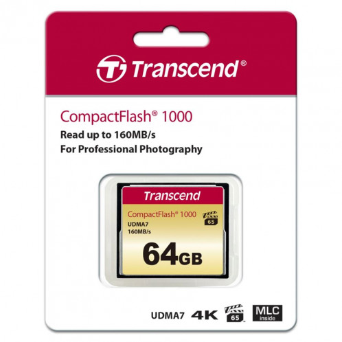 Transcend Compact Flash 64GB 1000x 656796-02