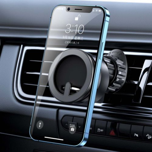 Joyroom Car Moun Magnetict Multifuctional Kit for Air Outlet (Car Holder, Magnetic Ring, Magnetic Cap) Black (JR-ZS294) DO1217476-012