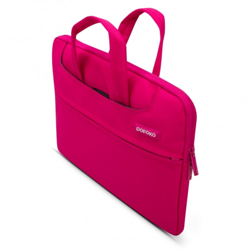 POFOKO Sac portable portable portable 12 pouces pour ordinateur portable (magenta) SP003M-00