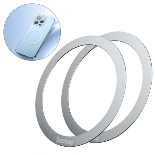 Baseus Magnetic Ring Halo Series (2pcs), Silver (PCCH000002) DA22372-016