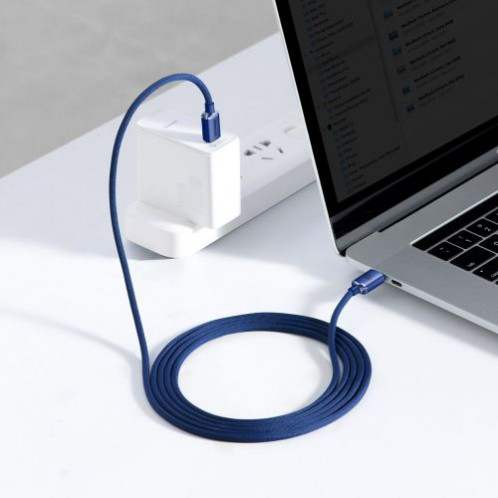 Baseus Type-C Type-C Crystal Shine series fast charging data cable 100W 2m Blue (CAJY000703) DA371155-013