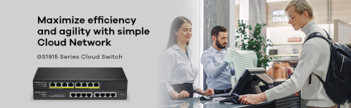 Zyxel GS1915-8EP 8-port Smart Switch, NebulaFlex 238627-09