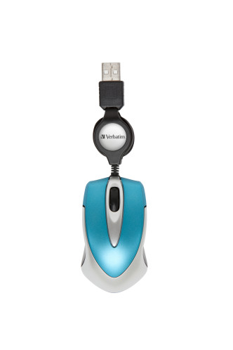 Verbatim Go mini optical Souris de voyage, bleu 49022 625753-05