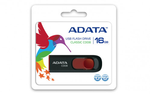 ADATA USB 2.0 C008 noir 16GB AC008-16G-RKD 101056-03