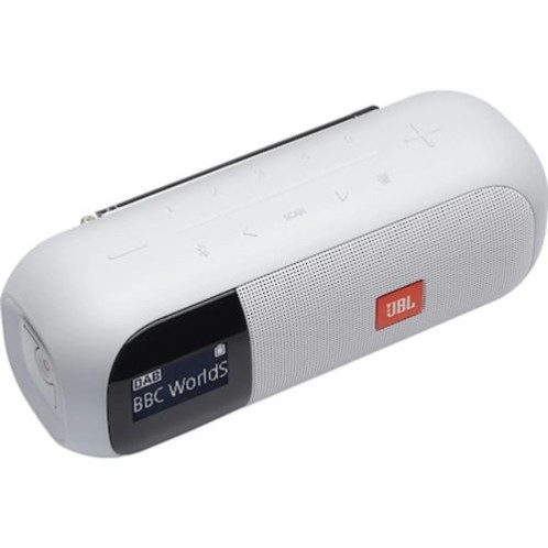 JBL Tuner 2 Portable Bluetooth Speaker with FM/DAB/DAB+ White EU DB7300239-03