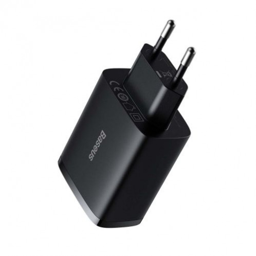 Baseus Travel Charger Compact wall Charger U+U+U, 17W EU black (CCXJ020101) DA529794-018