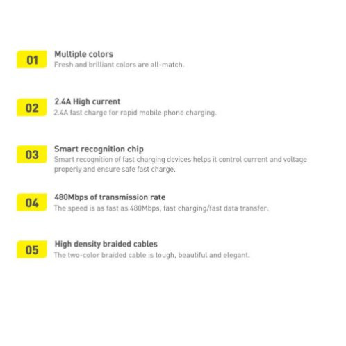 Baseus Type-C Crystal Shine series fast charging data cable, 100W, 2m, Black (CAJY000501) DA360168-018