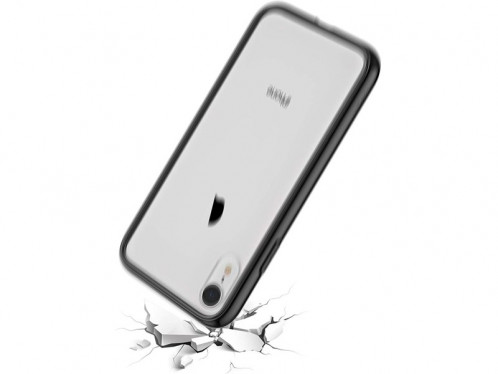 Novodio Coque transparente magnétique pour iPhone XR contour noir IPXNVO0051-04