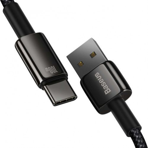 Baseus Type-C Tungsten Gold series cable 480Mb/s, 100W, 2m Black (CAWJ000101) DA393653-07