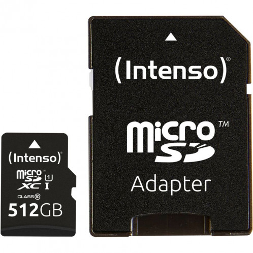 Intenso microSDXC Cartes 512GB Class 10 UHS-I Premium 486082-03