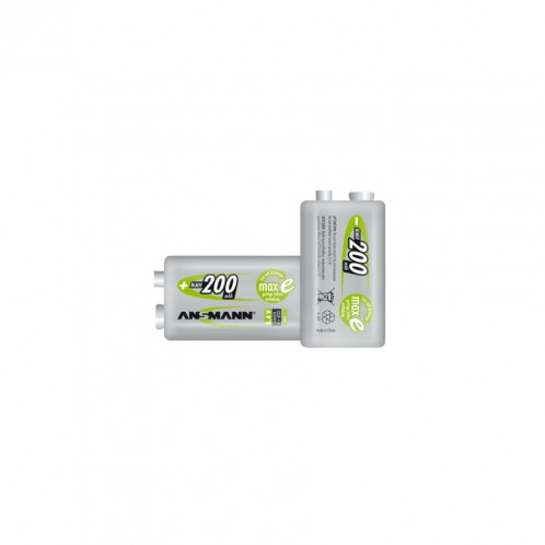 1 Ansmann maxE NiMH pile carrée 9V-Block 200 mAh 5035342 283815-02