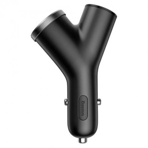 Baseus Car Charger Y-type dual USB + cigarette lighter extended, 3.4A, Black (CCALL-YX01) DA508800-010