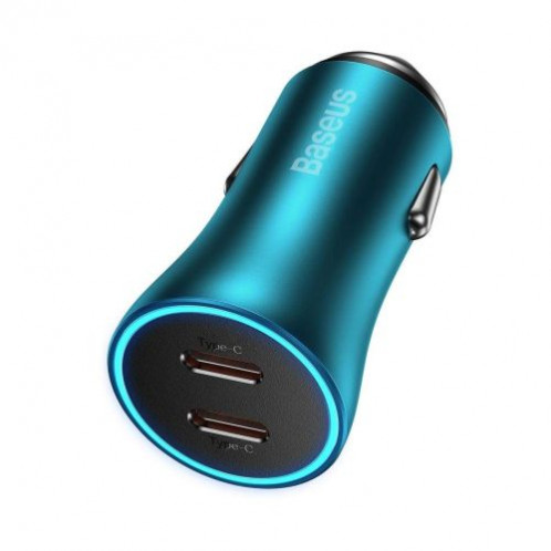 Baseus Car Charger Golden Contactor Pro fast Charger C+C 40W Blue (CGJP000003) DA82291-015