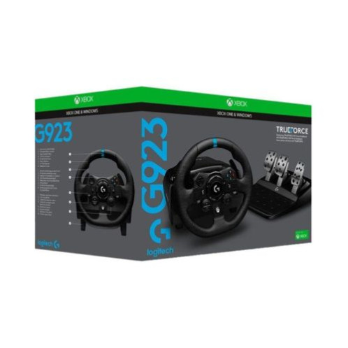 Logitech Racing Wheel G923 TrueForce with Pedals for PC, Xbox Series X/S, Xbox One, Black EU (941-000158) DO21900972-01