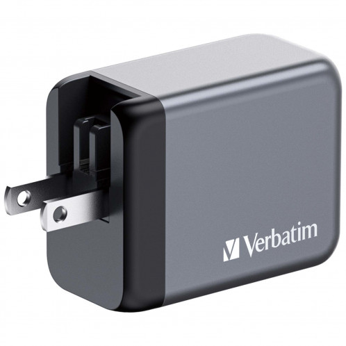 Verbatim GNC-64 GaN Chargeur 65W 2xUSB-C PD, 1xUSB-A QC 3.0 32201 871789-011