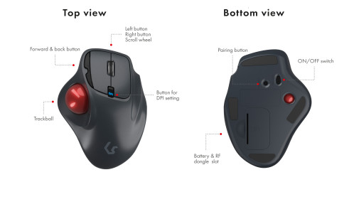 KeySonic KSM-6101RF-EGT Souris ergonomique 783162-09
