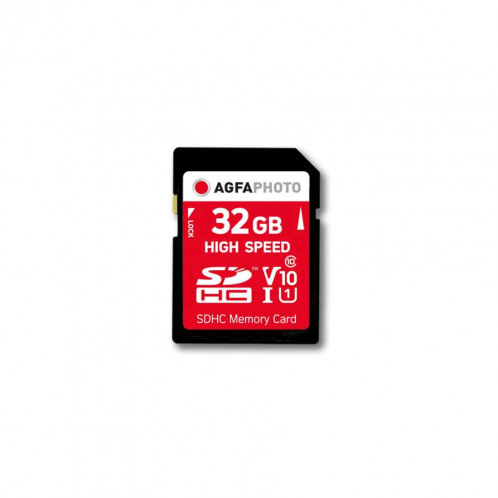 AgfaPhoto SDHC carte 32GB High Speed Class 10 UHS I U1 V10 555723-03