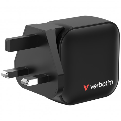 Verbatim Mini GaN Chargeur 70W 2xUSB-C PD, 1xUSB-A QC 3.0 32229 125934-09
