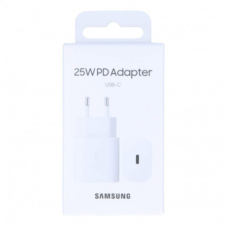 Samsung EP-TA800NWEGEU Adaptateur Secteur USB Type C 25W, Blanc (Emballage Original) 973338-05