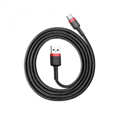 Baseus Type-C Cafule Cable 3A 1m Red + Black (CATKLF-B91) DA192754-09