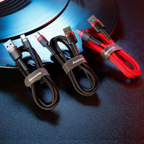 Baseus Type-C Cafule cable 2A, 3m Red/Black (CATKLF-U91) DA32119-017