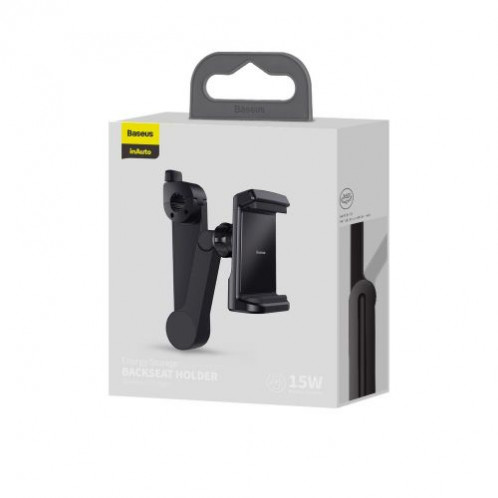 Baseus Car Mount Wireless Charger Energy Storage Backseat phone holder 15W Black (WXHZ-01) DA690844-018